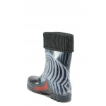 Детски гумени ботуши с топъл свалящ се чорап Demar 0039 зебра 28/35 | Гумени ботуши 