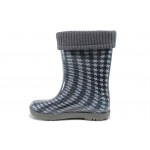 Детски гумени ботуши с топъл свалящ се чорап Demar 0049 черен 28/35 | Гумени ботуши 