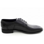 Мъжки български обувки, естествена кожа, елегантни / МН Lewis черенN