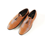 Елегантни мъжки обувки от естествена кожа МН Adam 150401 св.кафяв | Мъжки официални обувки 