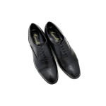 Елегантни мъжки обувки от естествена кожа МН Tody 130101 черен | Мъжки официални обувки 