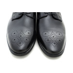 Класически мъжки обувки, елегантни, български, естествена кожа / МН Lewis черен