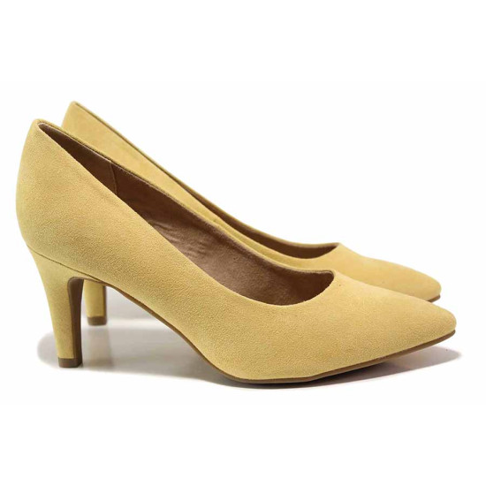 Елегантни немски обувки с мемори пяна, атрактивен цвят, леки / S.Oliver 5-22411-28 жълт