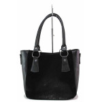 Малка дамска чанта, еко-кожа, класически модел / Ш 559 черен