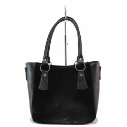 Малка дамска чанта, еко-кожа, класически модел / Ш 559 черен