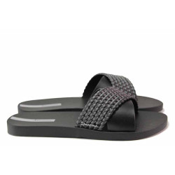 Дамски бразилски чехли, висококачествен PVC материал, олекотени и гъвкави / Ipanema 83244 черен