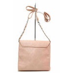 Българска дамска чанта, еко-кожа, атрактивен цвят / Ш 619 розов