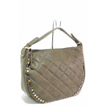 Ежедневна дамска чанта, еко-кожа, дълга дръжка, за през рамо / ФР 7084 зелен