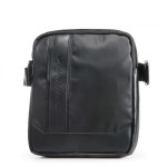 Мъжка чанта, еко кожа, регулируема дръжка, цип / Grand Attack 20500 черен