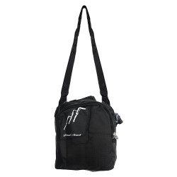 Мъжка чанта, текстил, спортна, дълга дръжка, надпис / Grand Attack 11296-99 черен