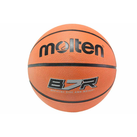 Баскетболна топка, гума, размер 7, за открито и закрито / Molten B7R2