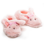 Красиви детски домашни пантофки в бебешко розово / Bull P 82-6 розово зайче