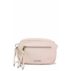 Дамска чанта, еко-кожа, нежен цвят, мини размер / Marco Tozzi 2-61126-20 розов