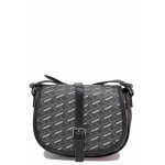 Стилна дамска чанта, еко-кожа, регулируема дръжка, немска / Marco Tozzi 2-61112-20 черен