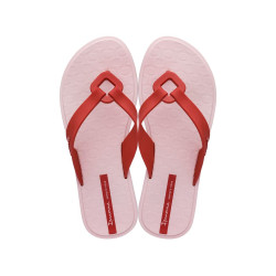 Дамски чехли между пръста, олекотени, гъвкави / Ipanema 26515/20697 розов-червен