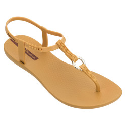 Гъвкави дамски сандали, лента между пръста, ароматизирани / Bull Ipanema 82760/21488 жълт