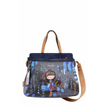 Дамска съвременна дамска чанта с комбинация от дръжки за по голямо удобство / Anekke 37802-265