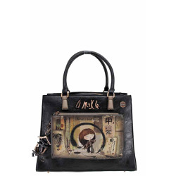 Дамска чанта с къси дръжки и допълнителна дълга дръжка, атрактивен вдъхновяващ дизайн / Anekke 37711-225