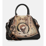 Дамска чанта с къси дръжки, подвижна презрамка, вдъхновяващ дизайн / Anekke 37711-228