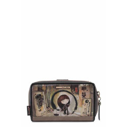 Средно дамско портмоне, еко-кожа, вдъхновяващи елементи, RFID защита / Anekke 37719-909