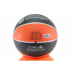 Баскетболна топка, гумена, размер 7, за игра на открито и закрито / Spalding 84-506Z оранжев-черен