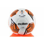 Футболна топка, PU кожа, одобрена реплика, размер 5 / Molten F5U3400-12 бял-оранжев