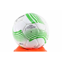 Реплика на футболна топка, PU кожа, одобрена, размер 5 / Molten F5C2810 бял-зелен