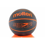 Баскетболна топка, гума, размер 7, за игра на открито / Molten BC7R-KK-O черен
