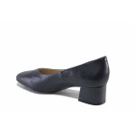 Елегантни дамски обувки, изцяло от естествена кожа, олекотени, ANTISHOKK / Caprice 9-22315-42 син