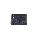 Дамско портмоне, RFID защита от кражба, бродерия, научни елементи / Anekke 38759-912 т.син