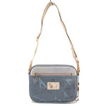 Дамска чанта с дълга дръжка, метален ключодържател, джобове с цип / Anekke 38713-188 бежов