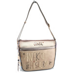 Дамска чанта с дълга дръжка, метален ключодържател / Anekke 38713-050 бежов
