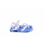 Детски анатомични сандали, между пръстите, катарама, принт на цветя / Ю Ipanema 82522 син-бял