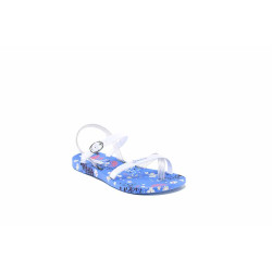 Детски анатомични сандали, между пръстите, катарама, принт на цветя / Ю Ipanema 82522 син-бял