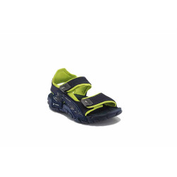 Анатомични детски сандали, гъвкави, велкро лепенки, гумени / Ю Rider 814841 син-зелен