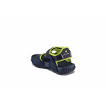 Анатомични детски сандали, гъвкави, велкро лепенки, гумени / Ю Rider 814841 син-зелен