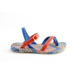 Анатомични бразилски сандали, PVC материал, детски, ароматизирани, леки / Ю Ipanema 80839 бежов-син-червен