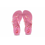 Детски гумени чехли, платформа, ароматизирани, леки, между пръстите / Ю Ipanema 80411 розов
