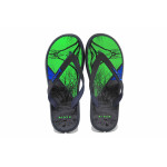 Анатомични бразилски чехли, детски, гумени, ароматизирани, гъвкави / Ю Ipanema 81307 черен-зелен