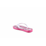 Бразилски детски чехли, PVC материал, между пръстите, еластични / Ю Ipanema 82536 розов-бял