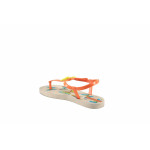 Анатомични бразилски сандали, PVC материал, леки, ароматизирани, между пръстите, тик-так закопчаване, пеперуда / Ю Ipanema 81206 бежов-оранж