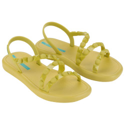 Летни бразилски сандали, дамски, висококачествен PVC материал, гъвкави / Bull Ipanema 27148/AV848 жълт-син