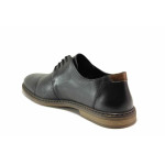 Мъжки обувки, естествена кожа, класически, леки / Rieker 13427-00 черен