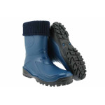 Юношески гумени ботуши, чорап от естествена вълна, водоустойчиви, гъвкави / Demar 0465 т.син