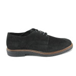 Мъжки ежедневни обувки от естествен велур, лепено и шито термокаучуково ходило / Marco Tozzi 2-13203-43 черен