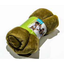 Поларено одеяло в светло зелено
