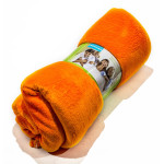 Поларено одеяло в оранжево