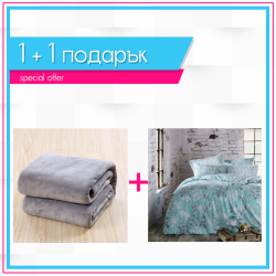 Спално бельо и одеяло 1+1 - Розабела