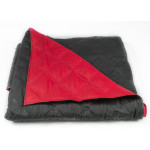 Спално бельо и шалте 1+1 - Черно и червено