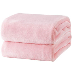Пухкаво поларено одеяло в Розово